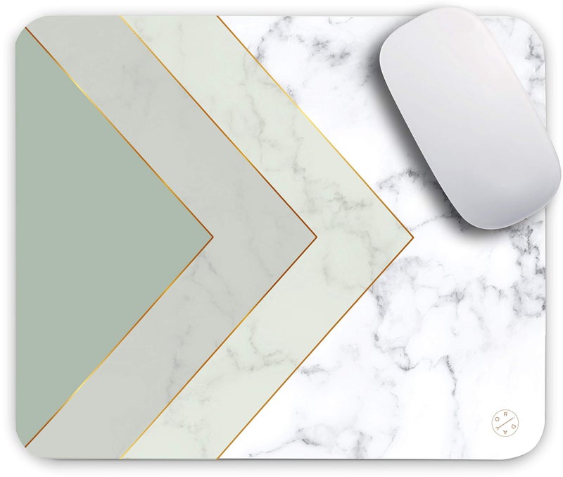 Oriday Gaming Mouse Pad Custom for Home and Office, Modern Gradation Design, Non-Slip Rubber Thick Mouse Pad for Computers Desktops, PC, Laptop (Mint Marble) - Image 1